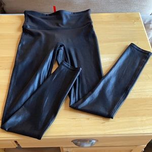 Spanx Faux Leather Leggings Small